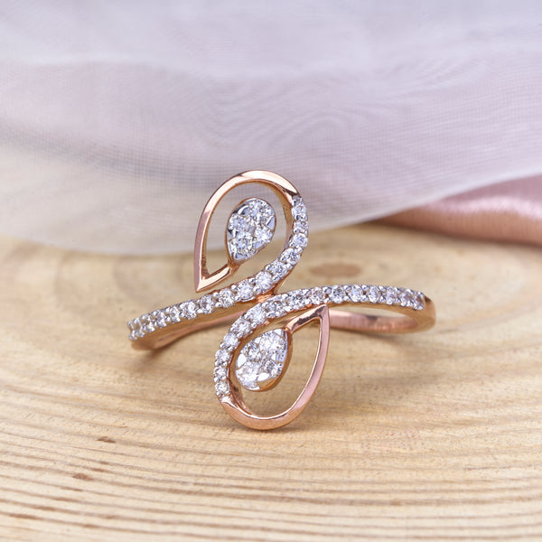 Diamond Infinity Teardrop Ring | Modern Classic Ring