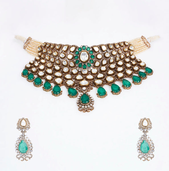 Regal Polki Choker Set