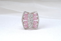  Punjabi Saraf Rings Gems Exclusive pink sapphire ring, art deco ring,