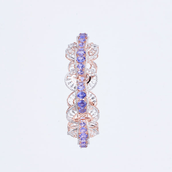 Violet Splendor Rose Gold Bracelet
