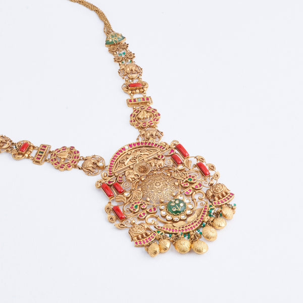 Antique Temple Heritage Motif Necklace