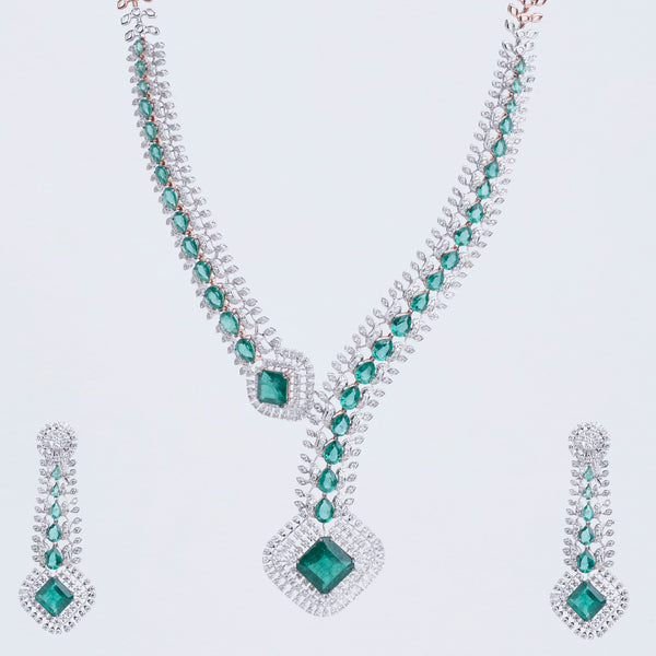 Diamond & Emerald Rhapsody Necklace
