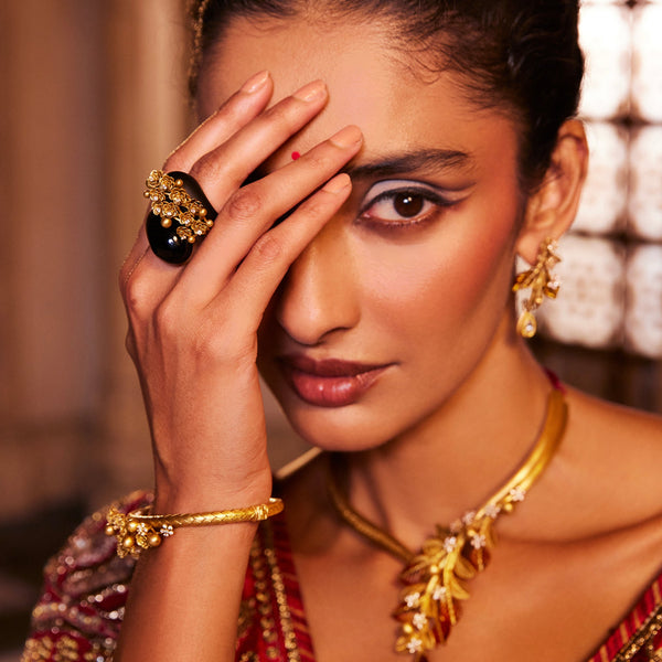 Vintage Floral Filigree Ring